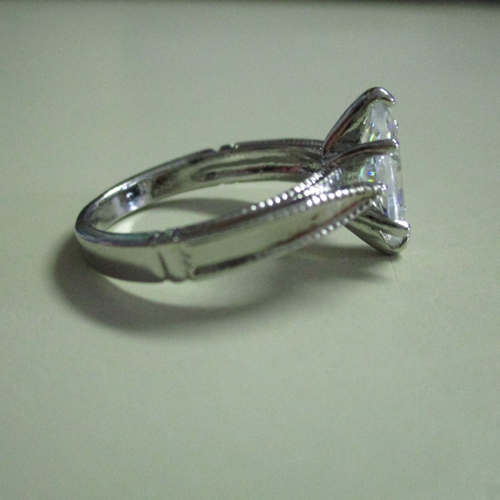 Classic Marquise Solitaire Diamond Ring - Picture 2 of 7